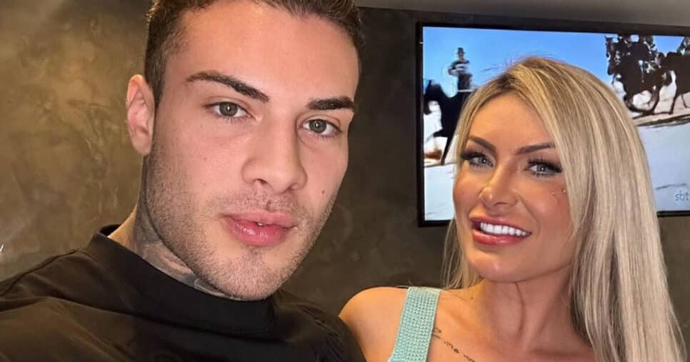 Andressa Urach e ator Alemão  (Foto: Reprodução) 