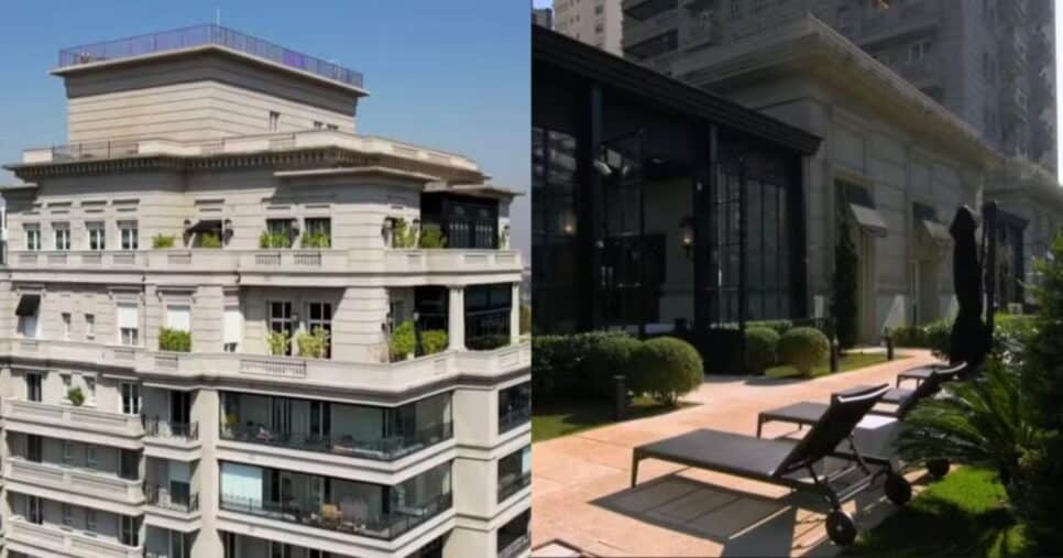 Apartamento que pertenceu a Faustão - Foto: Montagem