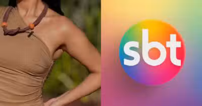 Apresentadora e logo do SBT (Fotos: Reproduções / Instagram / Internet)