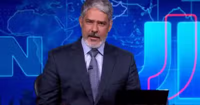 Bonner no JN - Notícia (Foto: Reprodução)