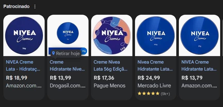 Nivea Creme pode ser comprado por menos de R$20 