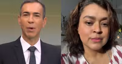 César Tralli no Jornal Hoje e Preta Gil (Fotos: Reproduções / Globo / Instagram)
