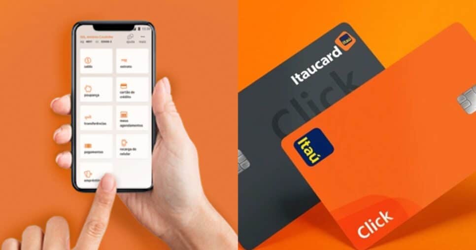 Ilustração do cartão de crédito Itaú