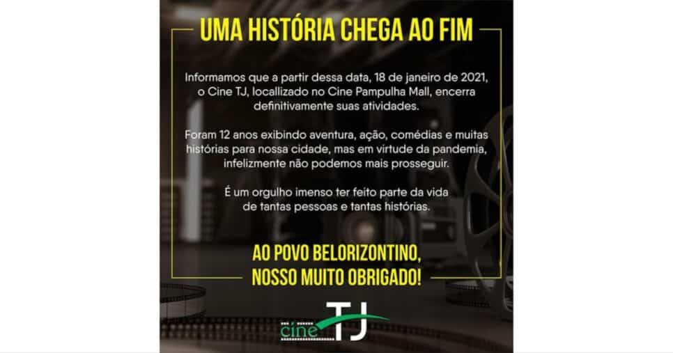Comunicado do Cine TJ