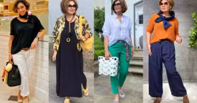 Cores de roupas que envelhecem - Montagem