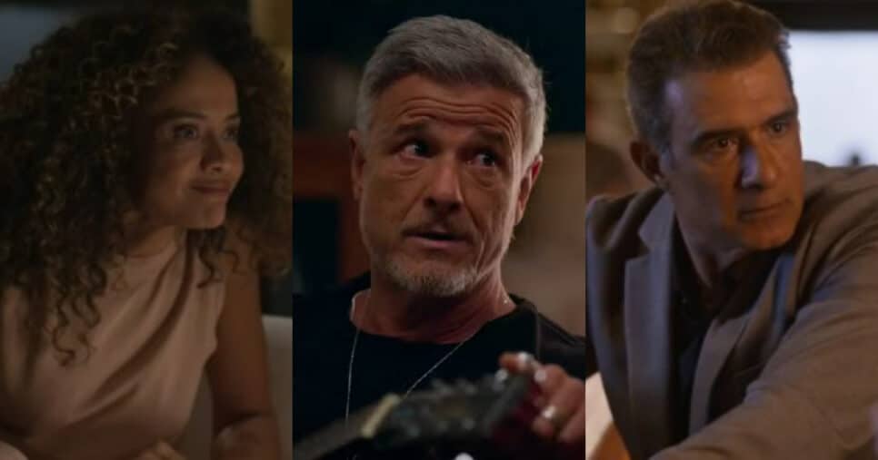 Jaques é traído por Ricardo e Tânia em Dona de Mim (Foto: Reprodução/Montagem TV Foco)