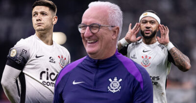 Dorival - Garro e Depay no Corinthians (Foto: Reprodução)