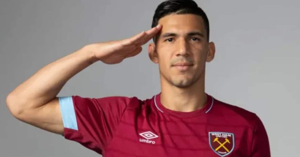 Balbuena fechou com o Grêmio (Reprodução: West Ham)