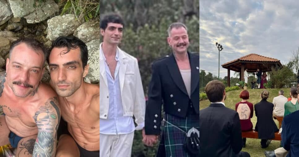 Fabrício Santana, ex- de filho de Marília Gabriela se casou (Foto: Reprodução/Montagem TV Foco)