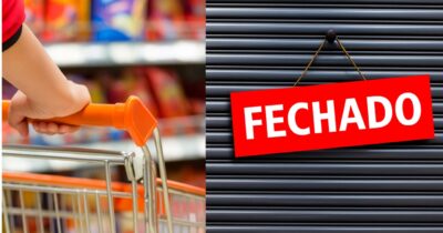 Fechamento de supermercado do RS choca na era Eduardo Leite (Foto: Montagem/TV Foco)