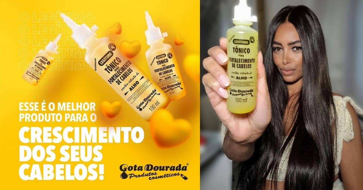 Tônico Capilar Gota Dourada Antiqueda: