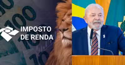 Ilustração Imposto de Renda e Luiz Inácio Lula da Silva (Fotos: Reproduções / Internet / Ricardo Stuckert)