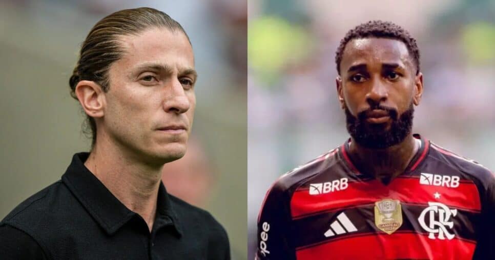 Ilustração de Filipe Luís e Gerson no Flamengo - Foto Reprodução Internet