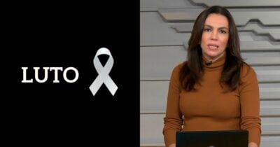 Imagem de luto e Ana Paula Araújo no Bom Dia Brasil (Fotos: Reproduções / Canva / Globo)