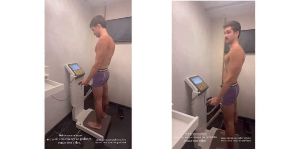 João Guilherme surge só de cueca (Foto: Reprodução / Instagram) 