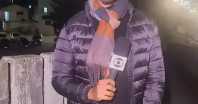 Vaza atitude de jornalista da Globo com senhora ao vivo e transmissão é paralisada: “Fica aqui”