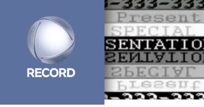 Logo da Record - Montagem