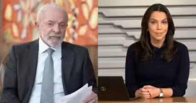 Luiz Inácio Lula da Silva e Ana Paula. Araújo no Bom Dia Brasil (Fotos: Reproduções / Globo)