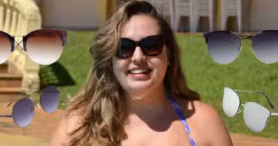 Mulher com óculos de sol - Montagem
