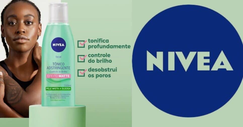 Tônico Adstringente Nivea Controle do Brilho (Foto Reprodução/Montagem/Internet/Tv Foco/Lennita)