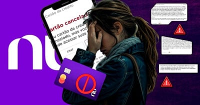 Nubank é alvo de reclamações após cancelamento de crédito (Foto Reprodução/Montagem/Lennita/Tv Foco/Canva/Nu Community)