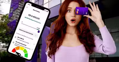 Saiba a possibilidade de conseguir um bom limite no Nubank mesmo negativado (Foto Reprodução/Montagem/Lennita/Tv Foco/Canva)