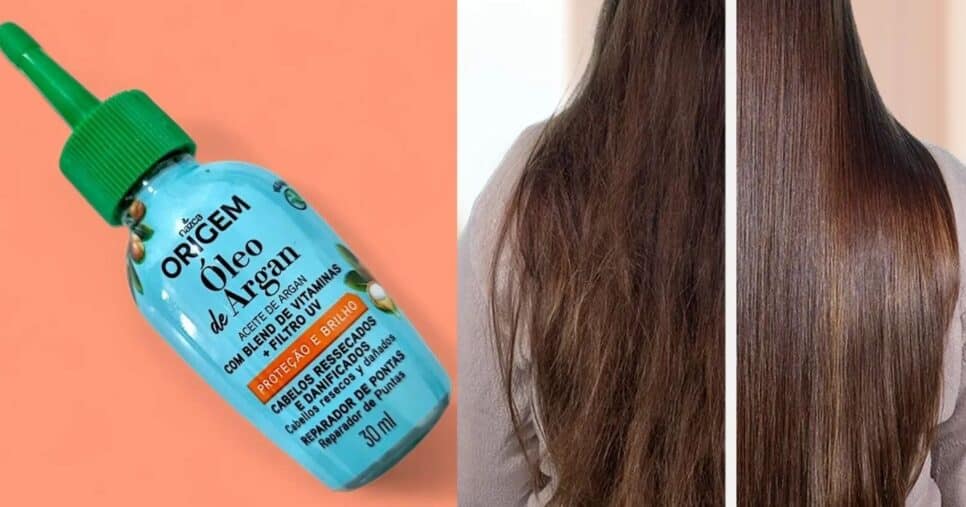 Óleo de Argan Nazca Origem (Foto Reprodução/Montagem/Lennita/Tv Foco/Canva/Nazca)