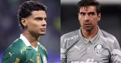 Palmeiras - Abel e Richard Ríos (Foto: Reprodução)