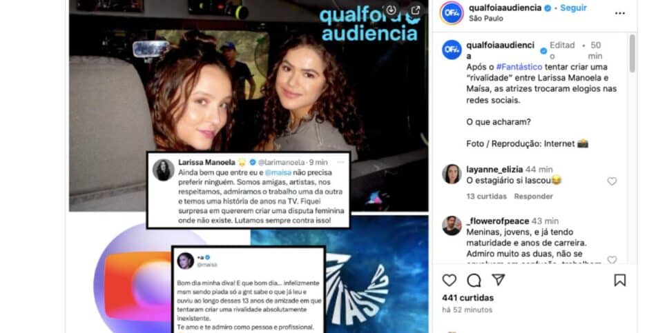 Comentário de Maisa (Foto: Reprodução / Instagram)