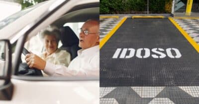 Presentão 100% grátis para idosos em estacionamentos (Foto: Montagem/TV Foco)