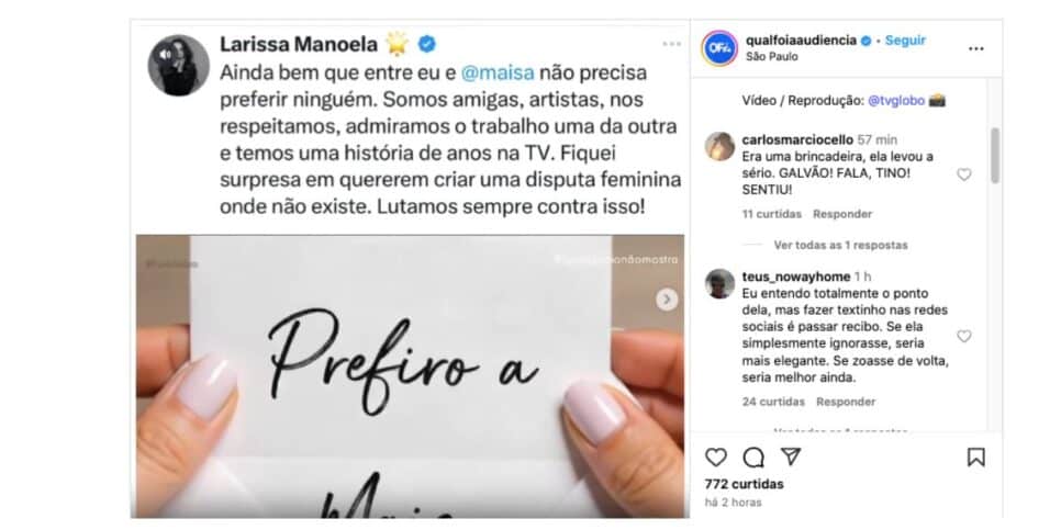Publicação de Larissa Manoela (Foto: Reprodução / Instagram)