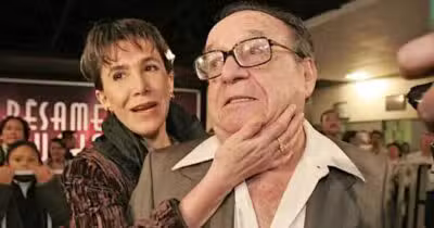 Eterna Dona Florinda ao lado do criador do Chaves (Foto: Reprodução/ Internet)