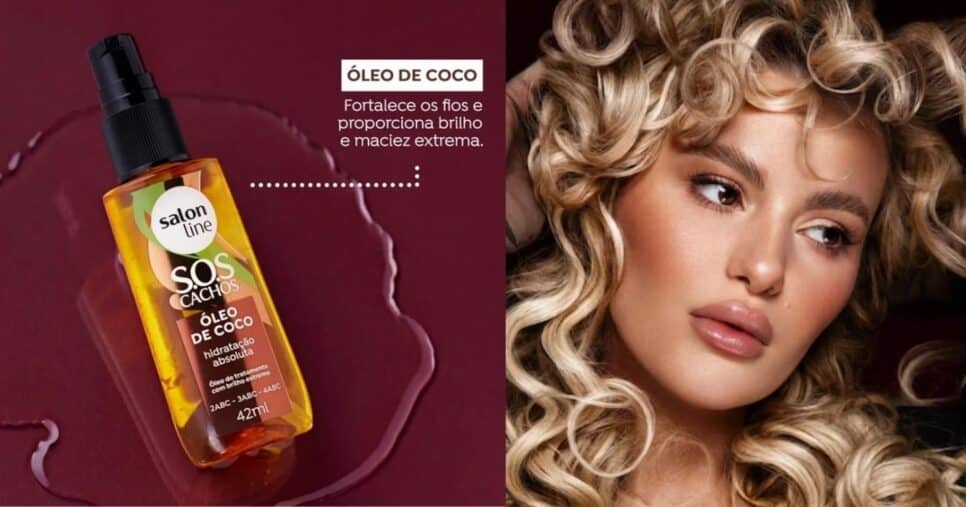 Salon Line Óleo de Coco (Foto Reprodução/Montagem/Tv Foco/Canva/Lennita)