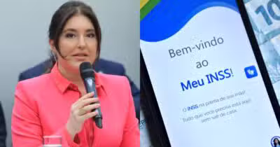 Simone Tebet comunica decisão sobre saque extra do INSS (Foto: Montagem/TV Foco)