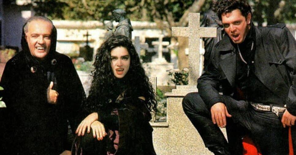 Cena da novela Vamp com Cláudia Ohana, Ney Latorraca e Guilherme Leme (Foto Reprodução/Globo)
