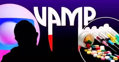 Astro de Vamp revela luta contra as drogas e como vive agora (Foto Reprodução/Montagem/Lennita/Tv Foco/Canva/Globo)