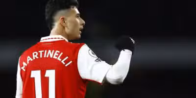 Gabriel Martinelli assumiu a artilharia do Arsenal na atual temporada — Foto: Reuters