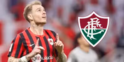 Roger Guedes em ação pelo Al-Rayyan, do Catar  • Reprodução/Instagram