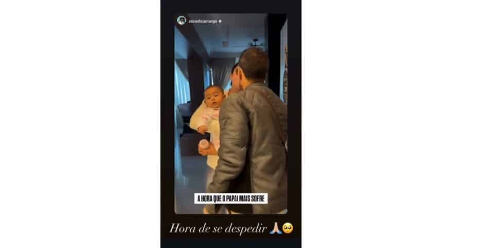Zezé Di Camargo se despede de Clara e Graciele Lacerda (Foto: Reprodução / Instagram)