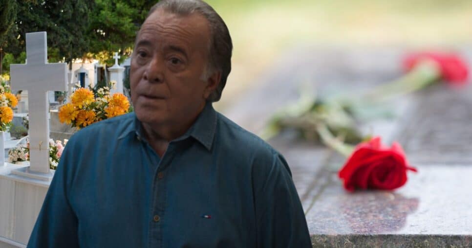 Abel em Dona de Mim e ilustração de cemitério (Foto: Reprodução / Globo / Montagem TV Foco)