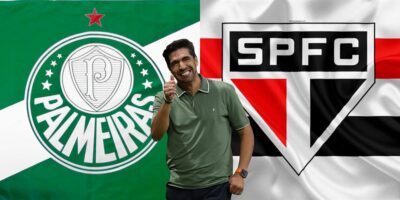 Palmeiras dá rasteira no São Paulo para festa de Abel Ferreira (Reprodução: Montagem TV Foco)