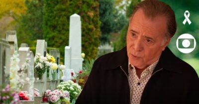 Ilustração de Abel em cemitério em Dona de Mim (Foto: Reprodução / Globo / Montagem TV Foco)