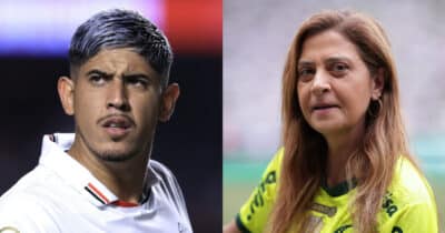 Alan Franco no Palmeiras? Leila quer craque do São Paulo (Foto: Reprodução/Montagem TV Foco)