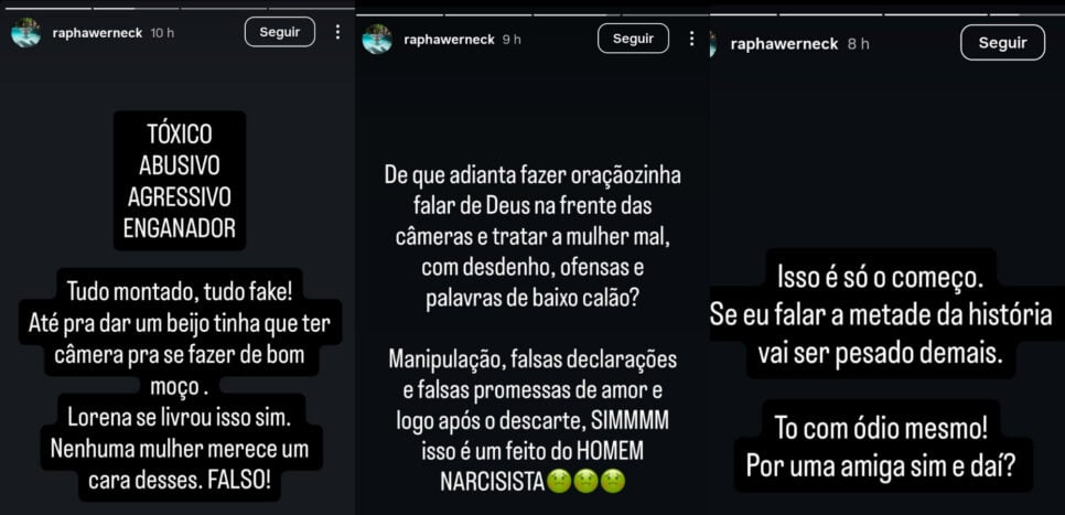 Amigo de Lorena ataca MC Daniel nas redes sociais (Foto: Reprodução/Montagem TV Foco)