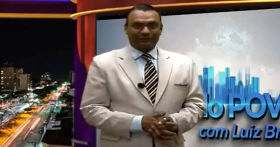 O famoso apresentador de TV, Luiz Flávio de Brito (Foto: Reprodução/Montagem)