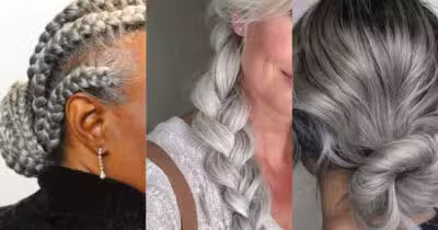 Tendência 2025: Penteado esconde cabelo branco sem tinta (Foto: Reprodução/Montagem TV Foco)