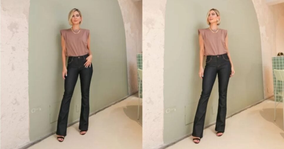 Modelos de calças que alongam e emagrecem - Foto: Internet
