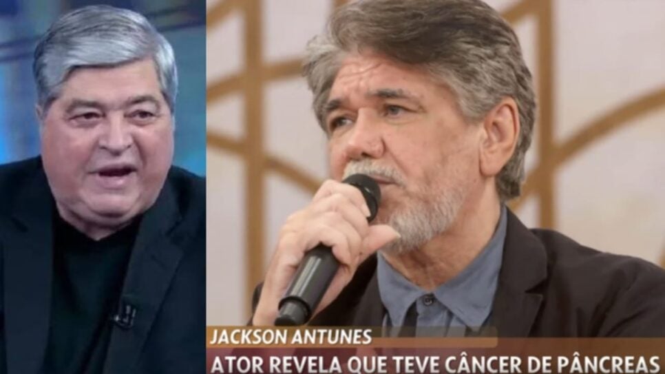 Câncer de Edu Guedes: Datena confessou retirada de tumores e Jackson Antunes, ator global, desabafou sobre a doença (Foto: Reprodução/ SBT/ Globo/ Montagem)