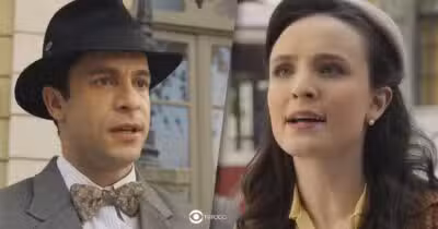 Celso e Estela em Êta Mundo Melhor! (Foto: Reprodução / Globo / Montagem TV Foco)