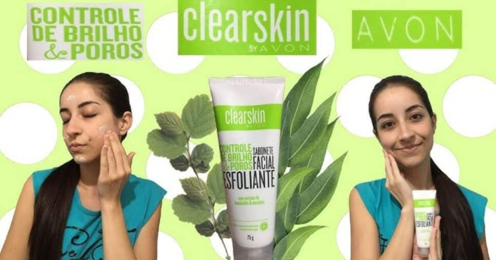Esfoliante Facial Clearskin Controle de Brilho e Poros (Foto Reprodução/Montagem/YouTube/Canal San Oliveira Makes)